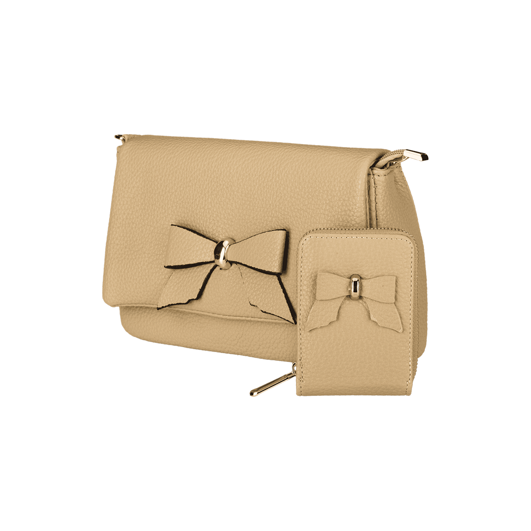 Modern Sling Bag with Bow with Free Coin Pouch