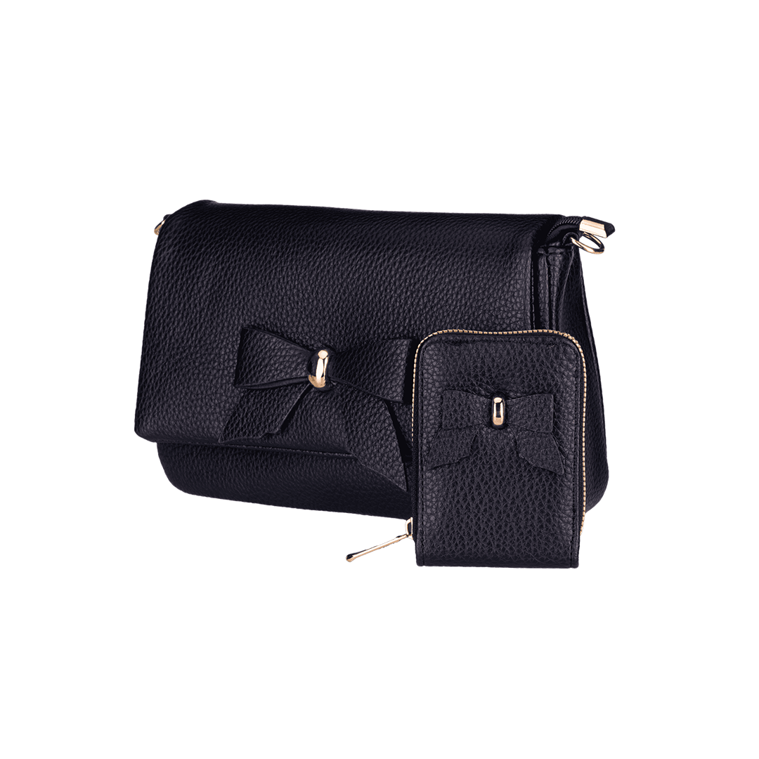 Modern Sling Bag with Bow with Free Coin Pouch