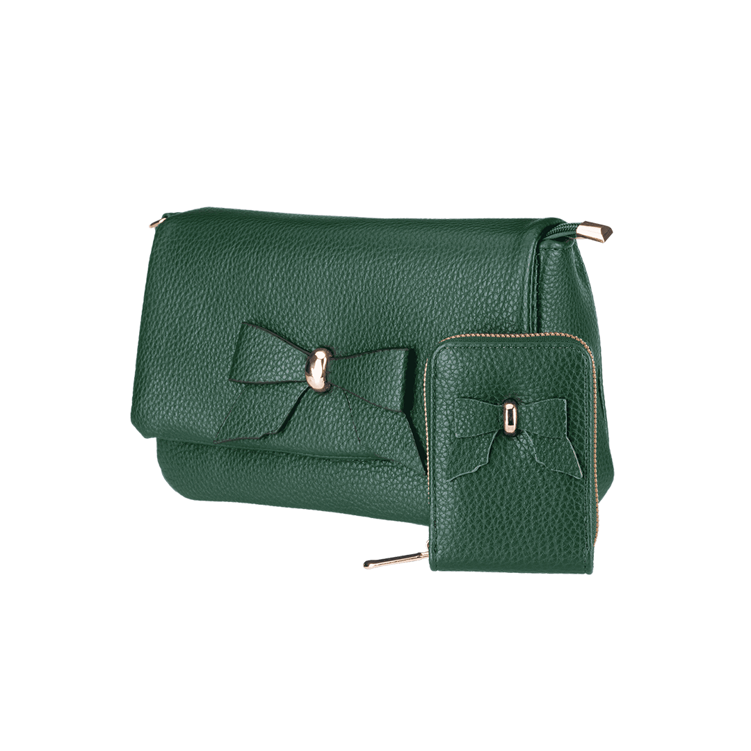 Modern Sling Bag with Bow with Free Coin Pouch